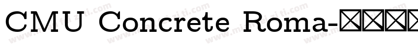CMU Concrete Roma字体转换